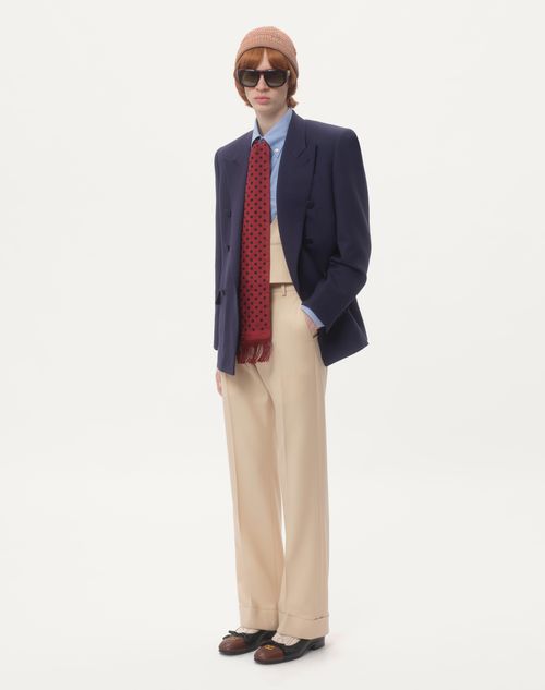 Valentino CHAQUETA CRUZADA DE GABARDINA DE LANA En línea