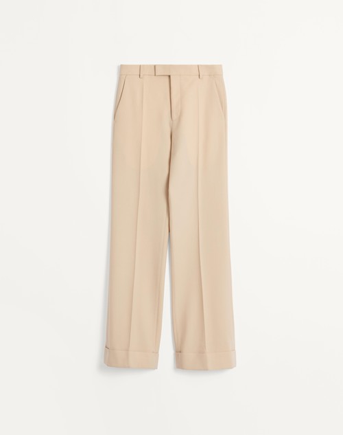 Valentino PANTALÓN VALENTINO DE GABARDINA DE LANA CON DOBLADILLO Outlet