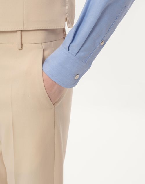 Valentino PANTALÓN VALENTINO DE GABARDINA DE LANA CON DOBLADILLO Outlet