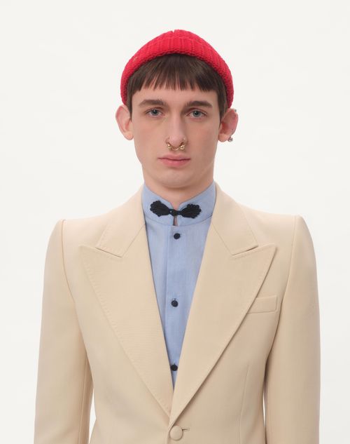 Valentino CAMISA OXFORD DE ALGODÓN CON ALAMARES Outlet online