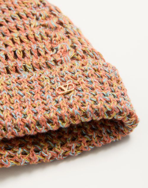 Valentino GORRO VLOGO SIGNATURE TEJIDO DE LINO Y ALGODÓN Ofertas