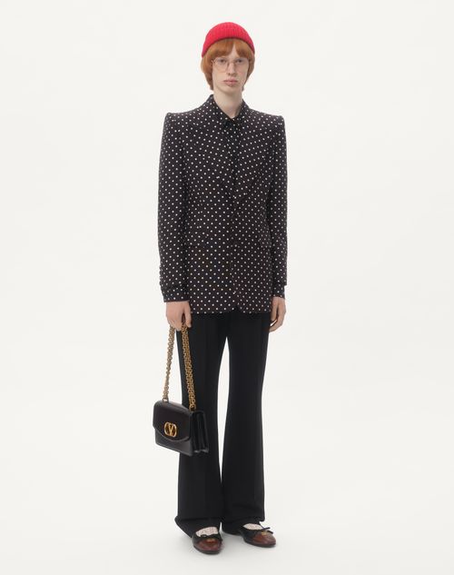 Valentino CAMISA DE SARGA DE SEDA CON ESTAMPADO PLUSDEPOIS Venta caliente