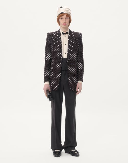 Valentino CAMISA DE SHANTUNG DE SEDA CON ALAMARES Rebajas baratas