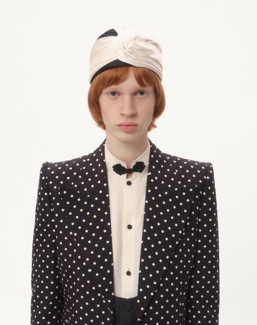 Valentino CAMISA DE SHANTUNG DE SEDA CON ALAMARES Rebajas baratas