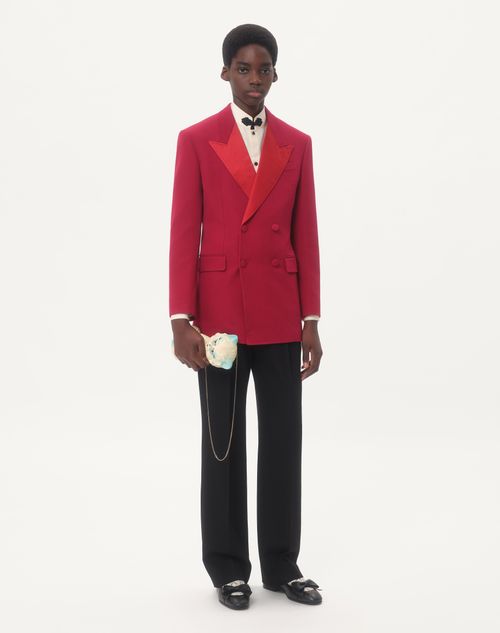 Valentino CHAQUETA CRUZADA DE LANA GRAIN DE POUDRE Los más vendidos