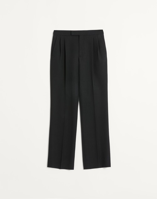Valentino PANTALÓN DE LANA GRAIN DE POUDRE Ventas relámpago