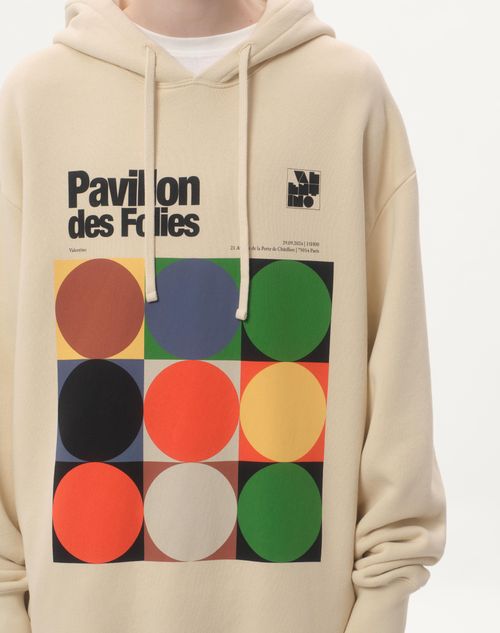 Valentino SUDADERA DE ALGODÓN CON CAPUCHA Y ESTAMPADO PAVILLON DES FOLIES Mejor oferta