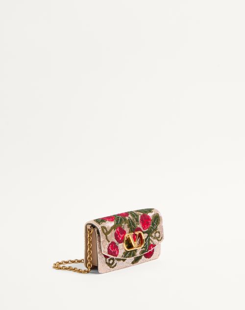 Valentino BOLSO DE MANO VALENTINO GARAVANI VAIN BORDADO CON MOTIVO CHERRYFIC Envío gratis