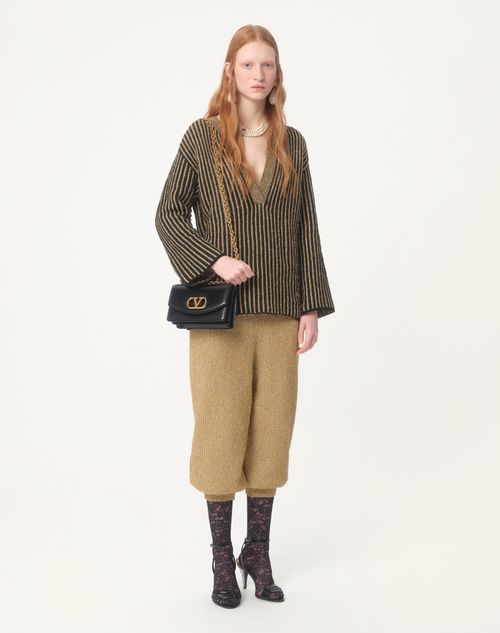 Valentino BOLSO PEQUEÑO DE HOMBRO VALENTINO GARAVANI VAIN DE CUERO BRILLOSO DE BECERRO Precio de fábrica