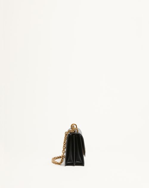 Valentino BOLSO PEQUEÑO DE HOMBRO VALENTINO GARAVANI VAIN DE CUERO BRILLOSO DE BECERRO Precio de fábrica