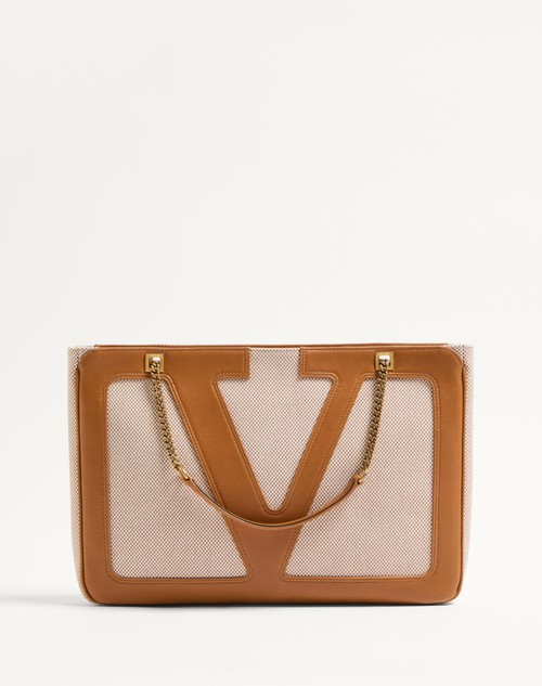 Valentino BOLSO DE COMPRAS MEDIANO VALENTINO GARAVANI VIVA SUPERSTAR DE LONA Limitado a 3 días