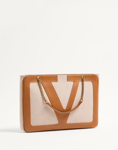 Valentino BOLSO DE COMPRAS MEDIANO VALENTINO GARAVANI VIVA SUPERSTAR DE LONA Limitado a 3 días