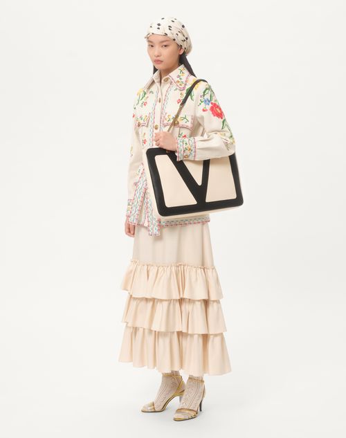 Valentino BOLSO DE COMPRAS VALENTINO GARAVANI VIVA SUPERSTAR DE CUERO NAPA Descuentos del mes