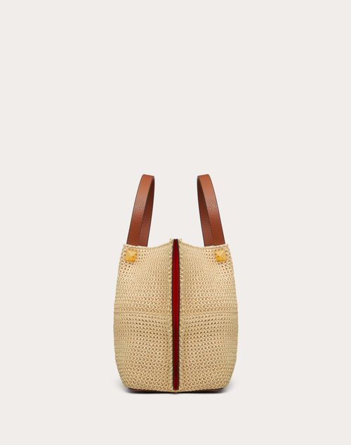 Valentino BOLSO SHOPPER MEDIANO SUMMER TOTE DE PAJA Ventas relámpago