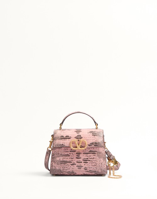 Valentino MINIBOLSO DE HOMBRO VALENTINO GARAVANI VSLING DE TEJUS CON LOGOTIPO DE JOYERÍA