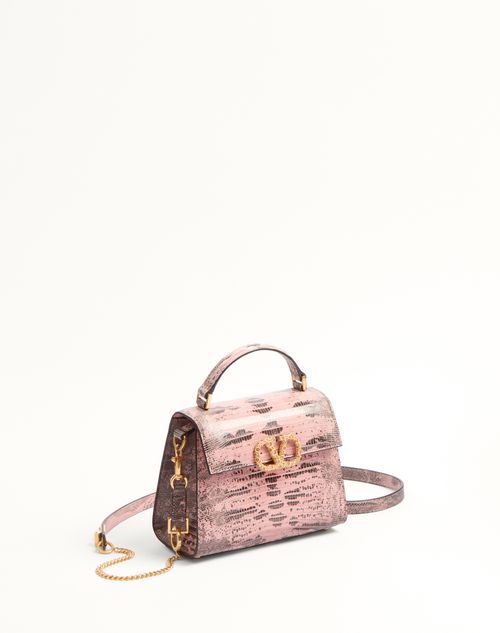 Valentino MINIBOLSO DE HOMBRO VALENTINO GARAVANI VSLING DE TEJUS CON LOGOTIPO DE JOYERÍA Superdescuento