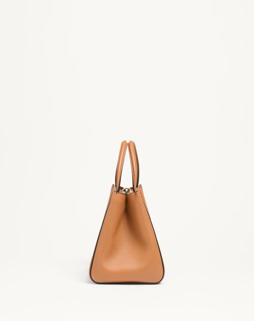 Valentino BOLSO MEDIANO VALENTINO GARAVANI ALLTIME EN CUERO GRANULADO DE BECERRO CON CORREA DE CINTA DE JACQUARD Precios de Black Friday
