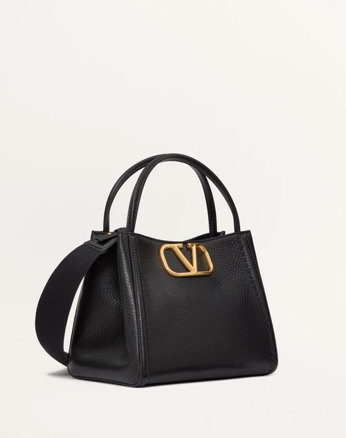 Valentino BOLSO DE MANO MEDIANO VALENTINO GARAVANI ALLTIME DE CUERO DE BECERRO GRANULADO Libre de impuestos
