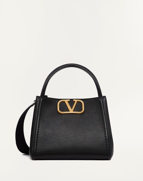 Valentino BOLSO DE MANO MEDIANO VALENTINO GARAVANI ALLTIME DE CUERO DE BECERRO GRANULADO