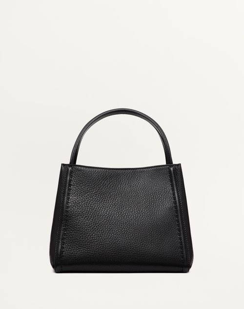 Valentino BOLSO DE MANO MEDIANO VALENTINO GARAVANI ALLTIME DE CUERO DE BECERRO GRANULADO Descuentos del mes