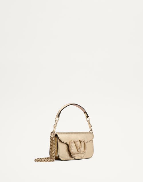 Valentino BOLSO DE HOMBRO PEQUEÑO VALENTINO GARAVANI VALENTINO GARAVANI LOCÒ DE KARUNG METALIZADO Tienda