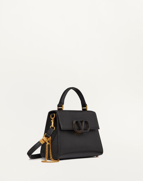 Valentino BOLSO DE MANO PEQUEÑO VSLING DE PIEL DE BECERRO GRANULADA Liquidación