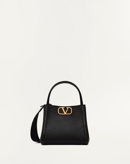 Valentino BOLSO DE MANO PEQUEÑO VALENTINO GARAVANI ALLTIME DE CUERO DE BECERRO GRANULADO