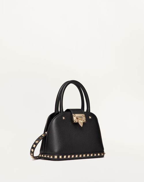 Valentino BOLSO PEQUEÑO VALENTINO GARAVANI ROCKSTUD DE CUERO DE BECERRO GRANEADO Envío gratis