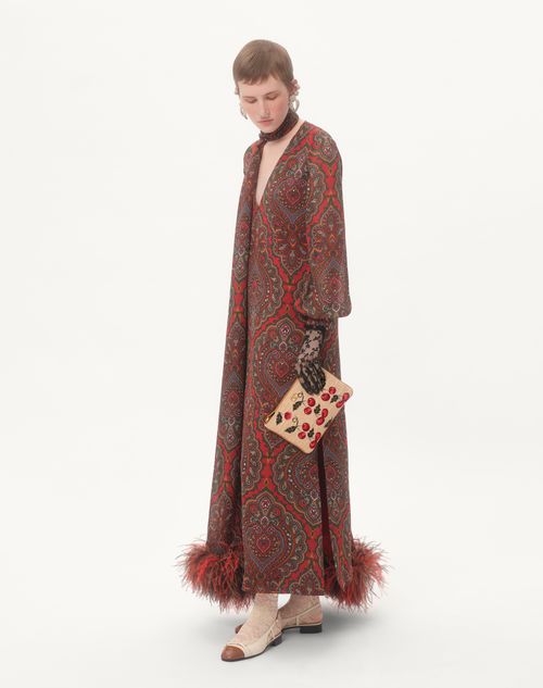 Valentino SOBRE VLOGO SIGNATURE DE JACQUARD DE RAFIA CON MOTIVO CHERRYFIC Últimos 3 días