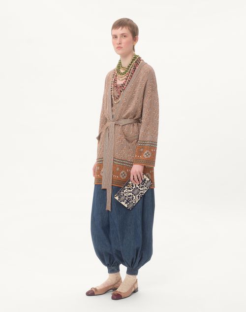 Valentino BOLSO TIPO SOBRE VLOGO SIGNATURE EN TELA JACQUARD CON ESTAMPADO FLORAL COMPRAR AHORA