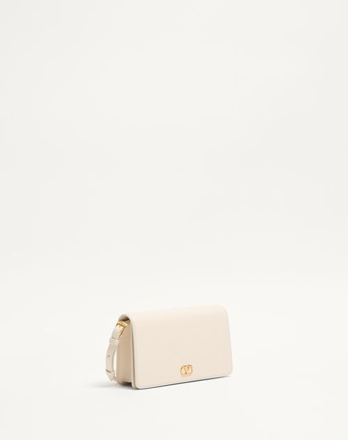 Valentino MINIBOLSO DE HOMBRO VLOGO SIGNATURE EN CUERO GRANULADO ÚLTIMAS EDICIONES