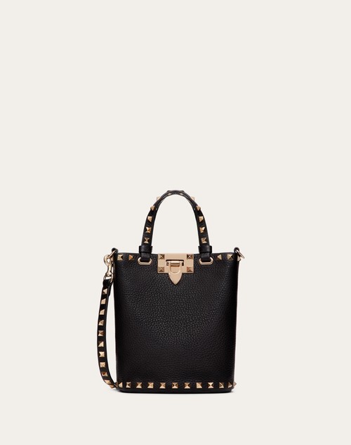 Valentino BANDOLERA PEQUEÑA ROCKSTUD DE CUERO GRANEADO DE BECERRO