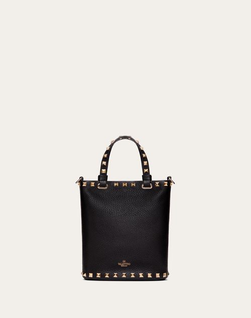 Valentino BANDOLERA PEQUEÑA ROCKSTUD DE CUERO GRANEADO DE BECERRO Precio ultrabajo
