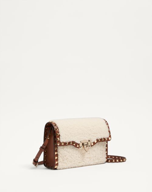 Valentino BOLSO DE HOMBRO PEQUEÑO VALENTINO GARAVANI ROCKSTUD DE PIEL DE OVEJA En línea