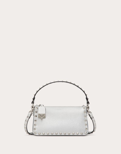 Valentino BANDOLERA ROCKSTUD PEQUEÑA DE CUERO DE BECERRO GRANEADO METALIZADO Los más vendidos