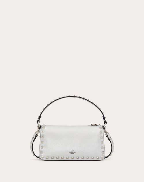 Valentino BANDOLERA ROCKSTUD PEQUEÑA DE CUERO DE BECERRO GRANEADO METALIZADO Los más vendidos