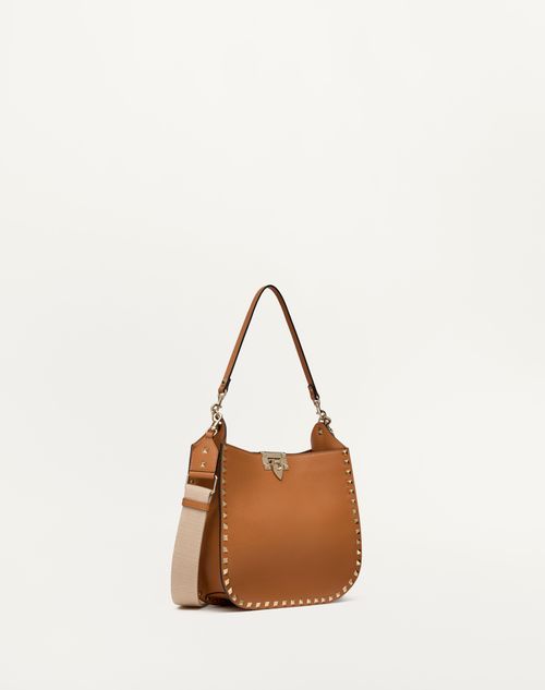 Valentino BOLSO HOBO ROCKSTUD DE CUERO GRANEADO DE BECERRO Tienda