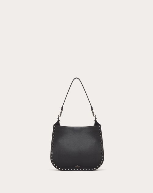 Valentino BOLSO HOBO ROCKSTUD DE VALENTINO GARAVANI DE CUERO DE BECERRO GRANULADO Liquidación
