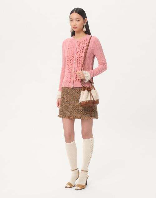 Valentino BOLSO TIPO SACO VALENTINO GARAVANI ROCKSTUD DE PIEL DE OVEJA Mejor oferta