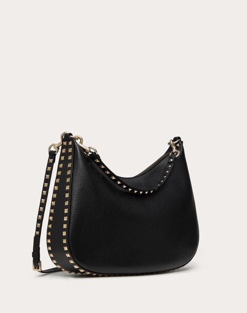 Valentino BOLSO HOBO ROCKSTUD DE VALENTINO GARAVANI DE CUERO DE BECERRO GRANULADO Rebajas online
