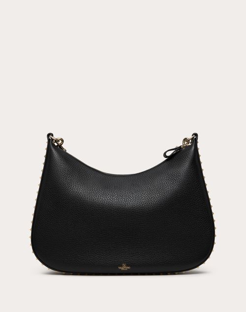 Valentino BOLSO HOBO ROCKSTUD DE VALENTINO GARAVANI DE CUERO DE BECERRO GRANULADO Rebajas top