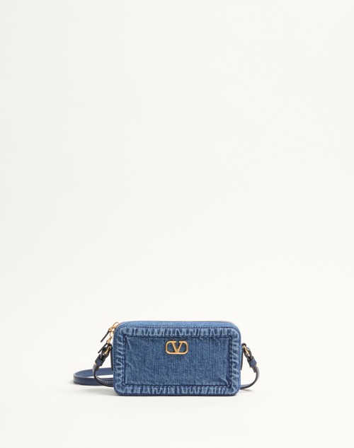 Valentino MINIBOLSO DE HOMBRO VALENTINO GARAVANI ALLTIME DE MEZCLILLA