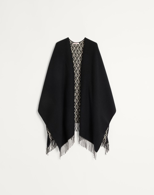 Valentino PONCHO TOUTE LA V DE LANA SEDA Y CACHEMIRA