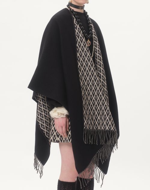 Valentino PONCHO TOUTE LA V DE LANA SEDA Y CACHEMIRA Último día