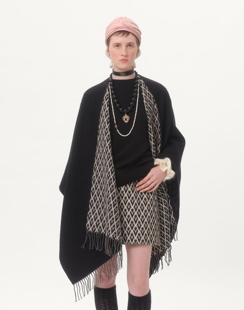 Valentino PONCHO TOUTE LA V DE LANA SEDA Y CACHEMIRA Último día