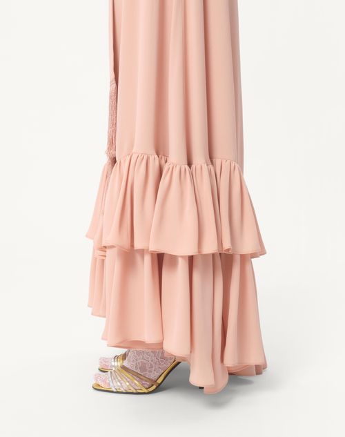 Valentino VESTIDO LARGO DE GEORGETTE BORDADO Promoción trimestral