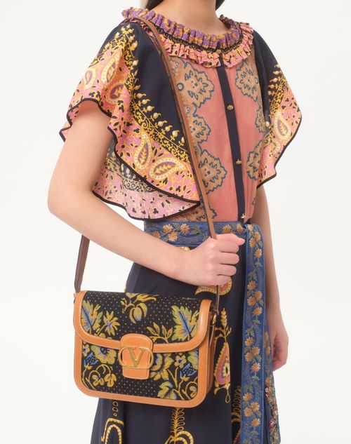 Valentino VESTIDO MIDI DE MUSSOLA COTONE MIX STAMPE Tienda de fábrica