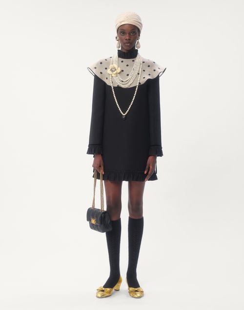 Valentino VESTIDO CORTO DE CREPE COUTURE Precios de Black Friday