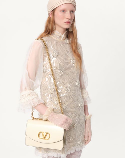 Valentino VESTIDO CORTO DE ORGANZA BORDADO En oferta