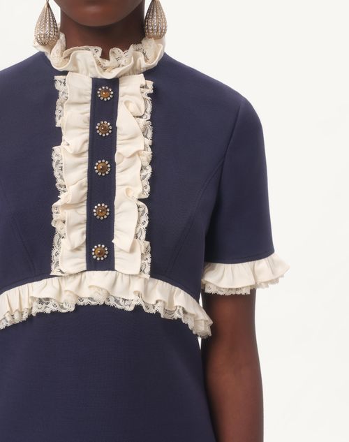 Valentino VESTIDO CORTO DE CREPE COUTURE Oferta exclusiva
